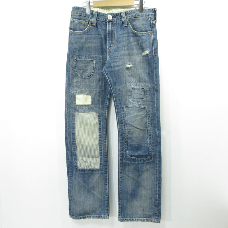 Levi's | リーバイス 523 1976復刻 リペア加工 USED加工ジップフライ デニムパンツ LH523-0035 ブルー サイズ：32【三重本店】