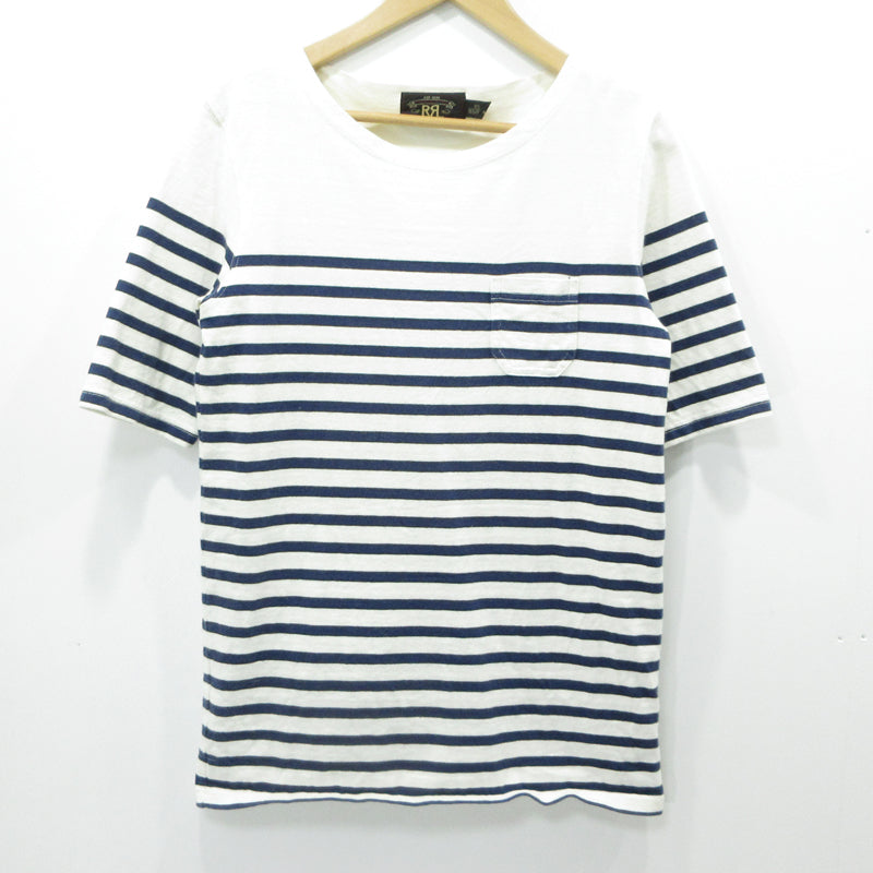 RRL(RALPH LAUREN) | ダブルアールエルラルフローレン 半袖Ｔシャツ ホワイト×ネイビー サイズ：XS【三重本店】
