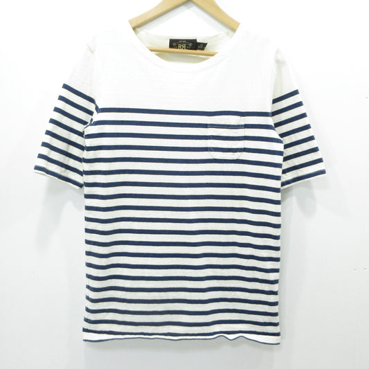 RRL(RALPH LAUREN) | ダブルアールエルラルフローレン 半袖Ｔシャツ ホワイト×ネイビー サイズ：XS【三重本店】