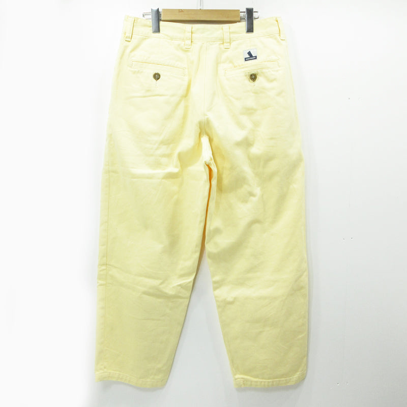 DESCENDANT | ディセンダント ORGANIC COTTON TWILL TROUSERS パンツ DC-3 イエロー サイズ：2【三重本店】