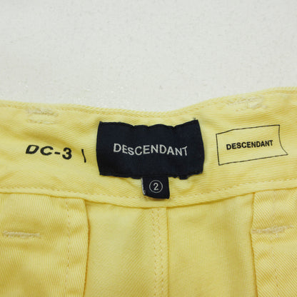 DESCENDANT | ディセンダント ORGANIC COTTON TWILL TROUSERS パンツ DC-3 イエロー サイズ：2【三重本店】