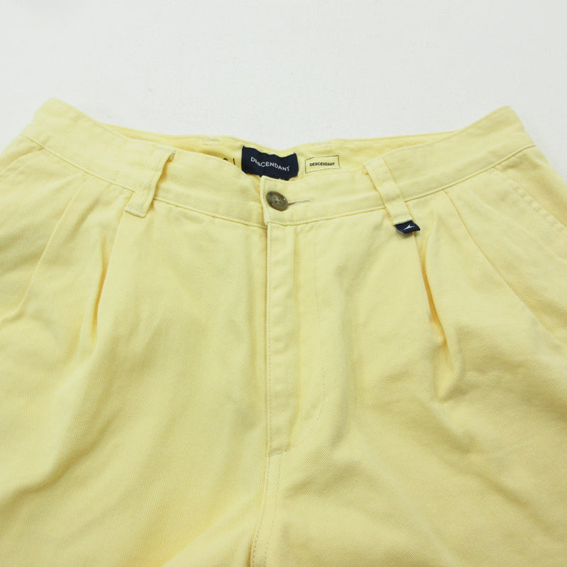 DESCENDANT | ディセンダント ORGANIC COTTON TWILL TROUSERS パンツ DC-3 イエロー サイズ：2【三重本店】