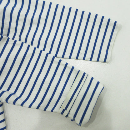 ANATOMICA | アナトミカ MARNIER SHAWLCOLLAR LONG SLEEVE マリニエーショールカラー ボーダー柄 2WAYハイネック総柄 長袖Ｔシャツ 530-521-17 ホワイト×ブルー サイズ：L【三重本店】