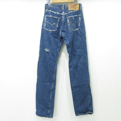 Levi's | リーバイス Lot. 501 90s 米国製 イレギュラー品 ダメージ加工 USED加工ボタンフライ デニムパンツ 42428-3 ブルー インディゴ サイズ：28【三重本店】