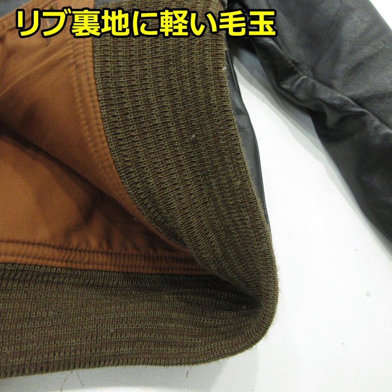 The REAL McCOY'S | ザリアルマッコイズ TYPE A-1 レザー MJ16102 ブラック サイズ：34【三重本店】