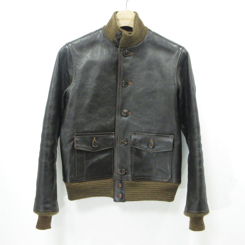 The REAL McCOY'S | ザリアルマッコイズ TYPE A-1 レザー MJ16102 ブラック サイズ：34【三重本店】