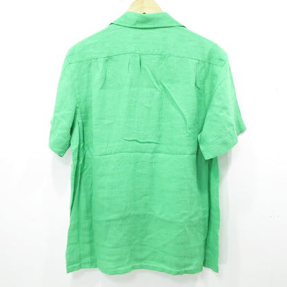POLO RALPH LAUREN | ポロ・ラルフローレン リネン ショートスリーブ シャツ 半袖シャツ グリーン サイズ：M【三重本店】
