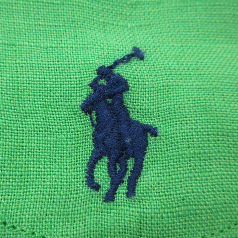 POLO RALPH LAUREN | ポロ・ラルフローレン リネン ショートスリーブ シャツ 半袖シャツ グリーン サイズ：M【三重本店】