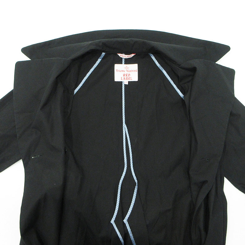 Vivienne Westwood Red Label | ヴィヴィアンウエストウッド レッドレーベル トレンチコート オーブボタン トレンチコート 16-01-661004 ブラック サイズ：2【三重本店】