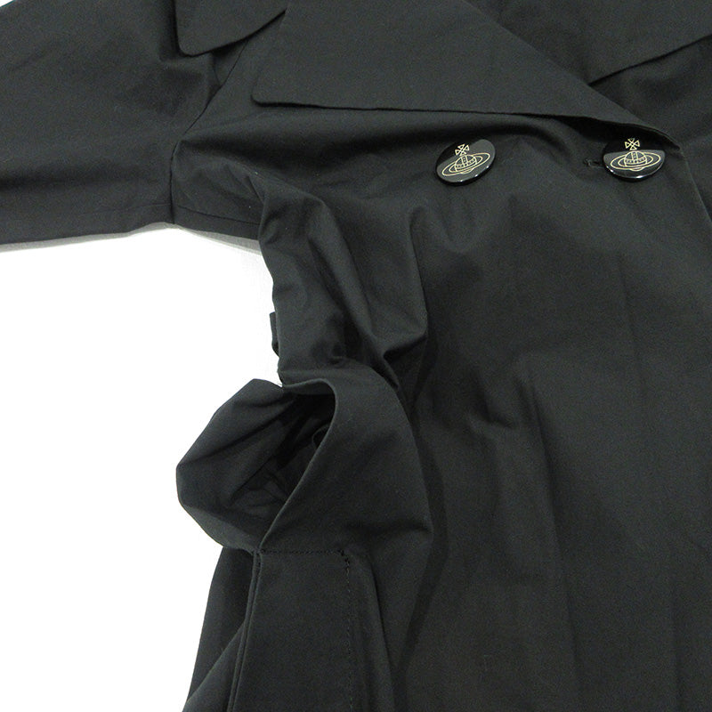 Vivienne Westwood Red Label | ヴィヴィアンウエストウッド レッドレーベル トレンチコート オーブボタン トレンチコート 16-01-661004 ブラック サイズ：2【三重本店】