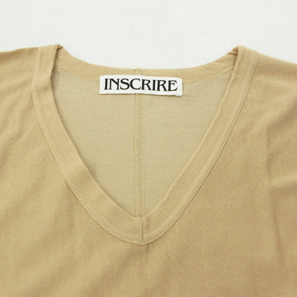 INSCRIRE｜アンスクリア 半袖Ｔシャツ 12ISS-CUT11 ベージュ サイズ：FreeSize【三重本店】