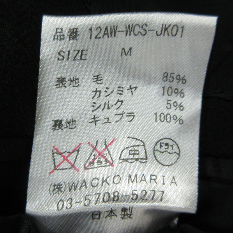WACKOMARIA | ワコマリア lolo piana テーラードジャケット 12AW-WCS-JK01 ブラック サイズ：M【三重本店】