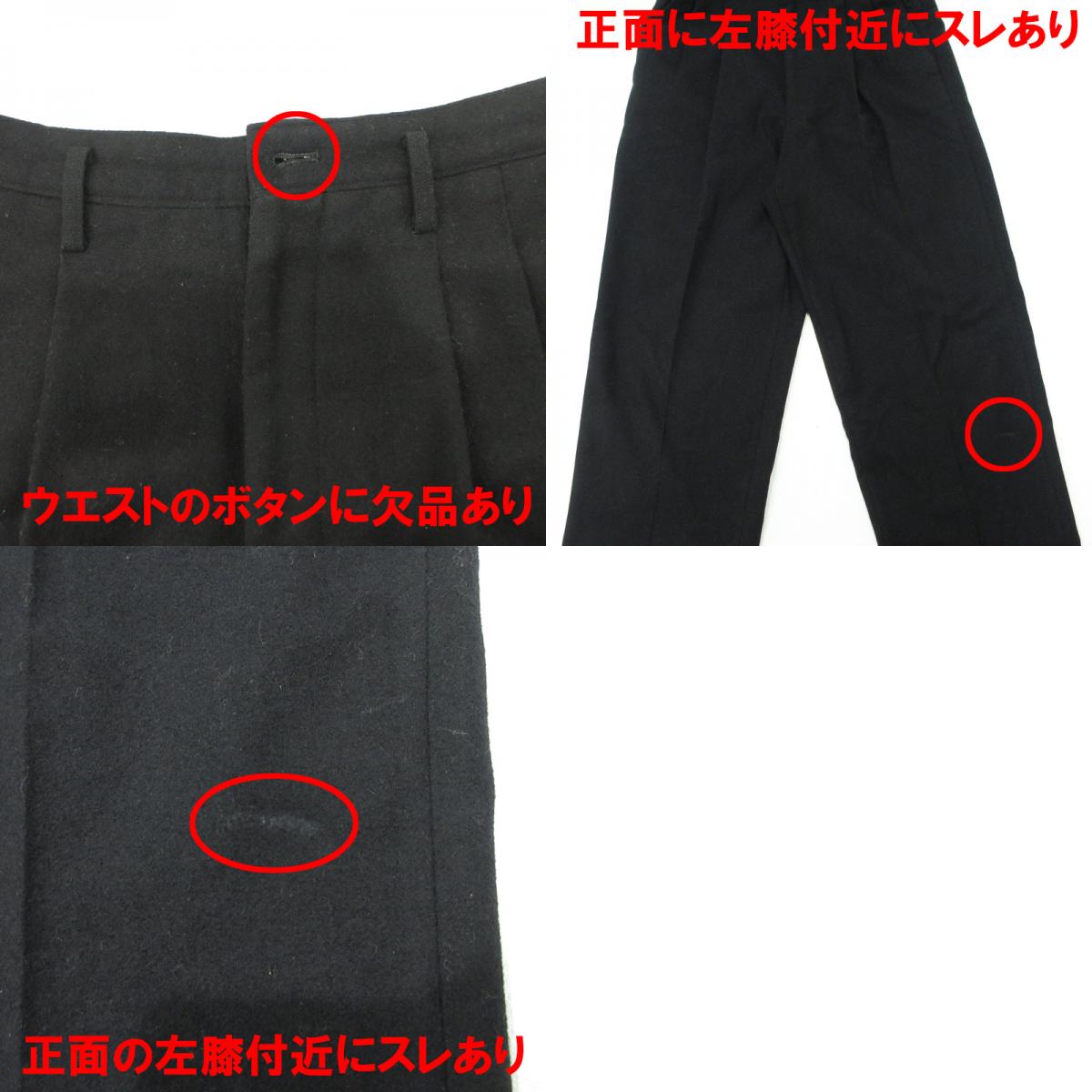 Y's for men | ワイズ フォー メン ヨウジヤマモト 初期タグ ウール混2タックパンツ スラックス その他ボトムス 4-4 ブラック サイズ：S【三重本店】