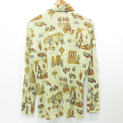 Levi's | リーバイス 総柄長袖シャツ 70's カウボーイ 西部 長袖シャツ ベージュ アイボリー パステルイエロー マルチカラー サイズ：S【三重本店】