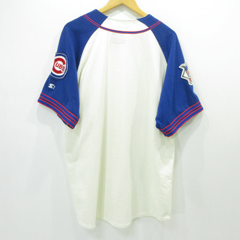 OLD | オールド starter chicago cubs mlb 半袖シャツ ホワイト サイズ：XL【三重本店】