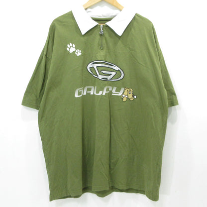 GALFY | ガルフィー 犬 DOG ドッグ半袖 ポロシャツ 142002 カーキグリーン サイズ：XL【三重本店】