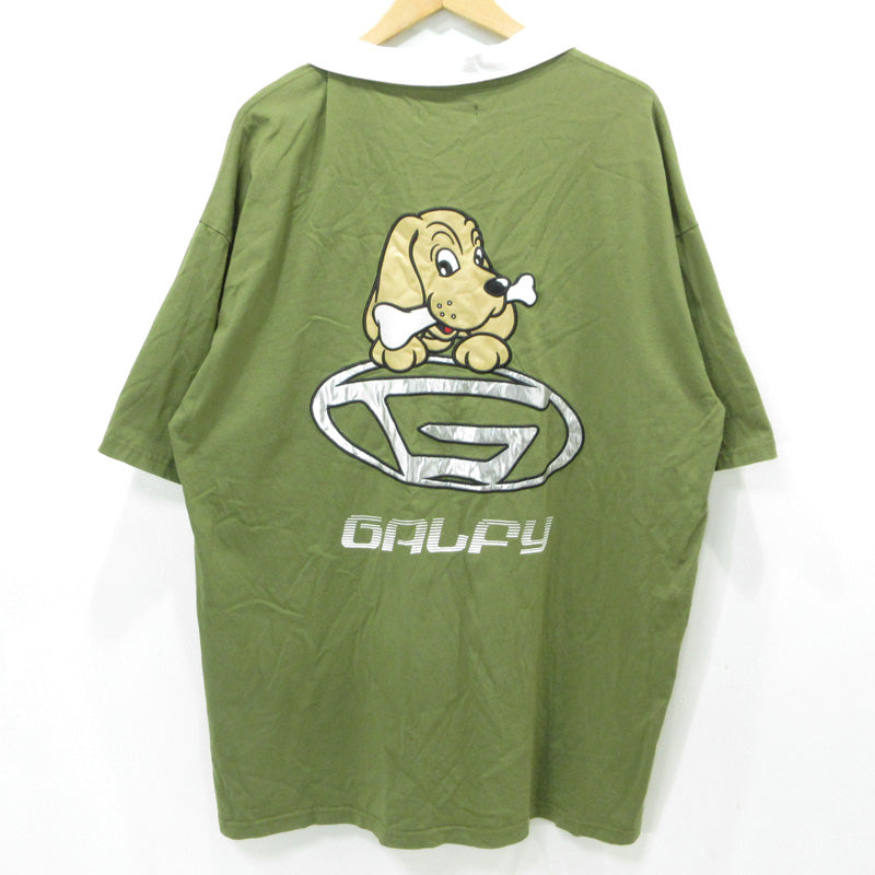 GALFY | ガルフィー 犬 DOG ドッグ半袖 ポロシャツ 142002 カーキグリーン サイズ：XL【三重本店】
