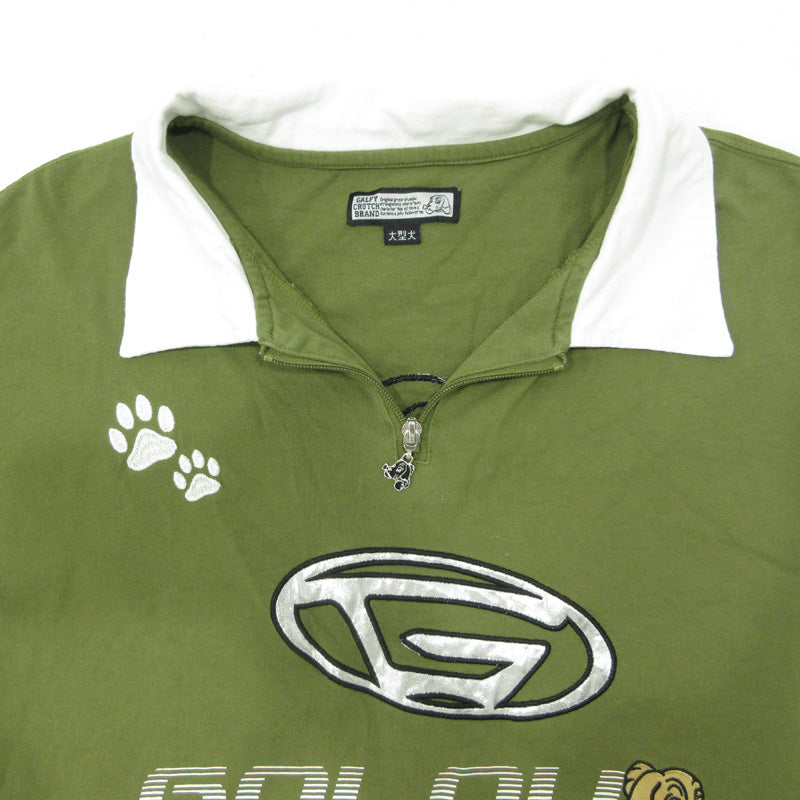 GALFY | ガルフィー 犬 DOG ドッグ半袖 ポロシャツ 142002 カーキグリーン サイズ：XL【三重本店】