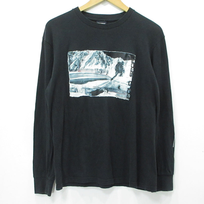 RALPH LAUREN | ラルフローレン POLO SPORT ポロスポーツ 90s プリント 長袖Ｔシャツ ブラック サイズ：M【三重本店】