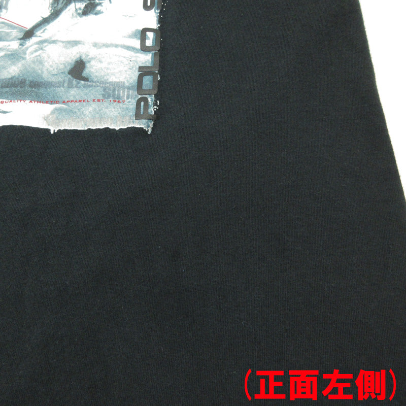 RALPH LAUREN | ラルフローレン POLO SPORT ポロスポーツ 90s プリント 長袖Ｔシャツ ブラック サイズ：M【三重本店】