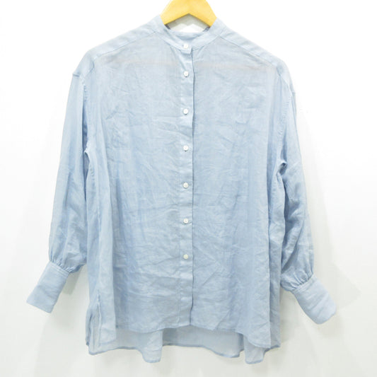 IENA | イエナ バンドカラーシャツ 長袖シャツ 25050900950020 ライトブルー サイズ：34【三重本店】