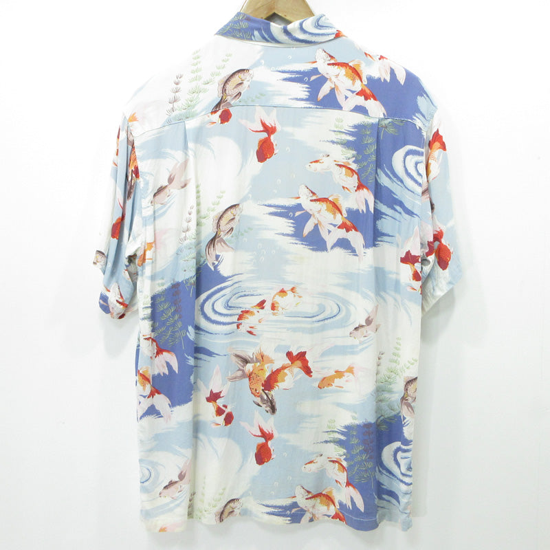 SUN SURF | サンサーフ 金魚 アロハシャツ ハワイアンシャツ 総柄半袖シャツ その他トップス ブルー マルチカラー サイズ：M【三重本店】