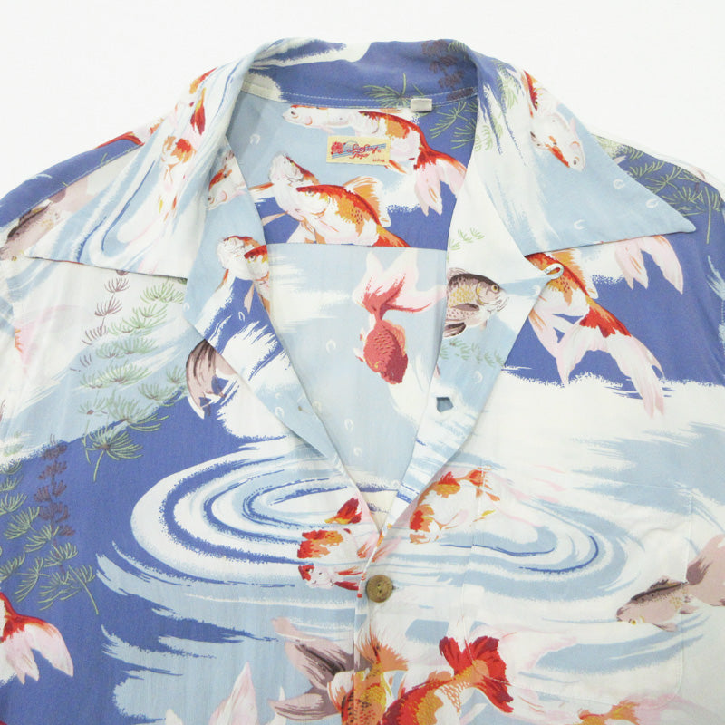 SUN SURF | サンサーフ 金魚 アロハシャツ ハワイアンシャツ 総柄半袖シャツ その他トップス ブルー マルチカラー サイズ：M【三重本店】