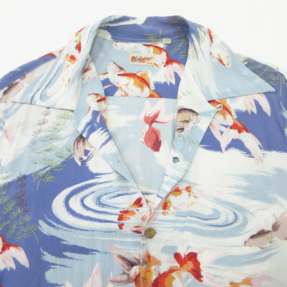 SUN SURF | サンサーフ 金魚 アロハシャツ ハワイアンシャツ 総柄半袖シャツ その他トップス ブルー マルチカラー サイズ：M【三重本店】