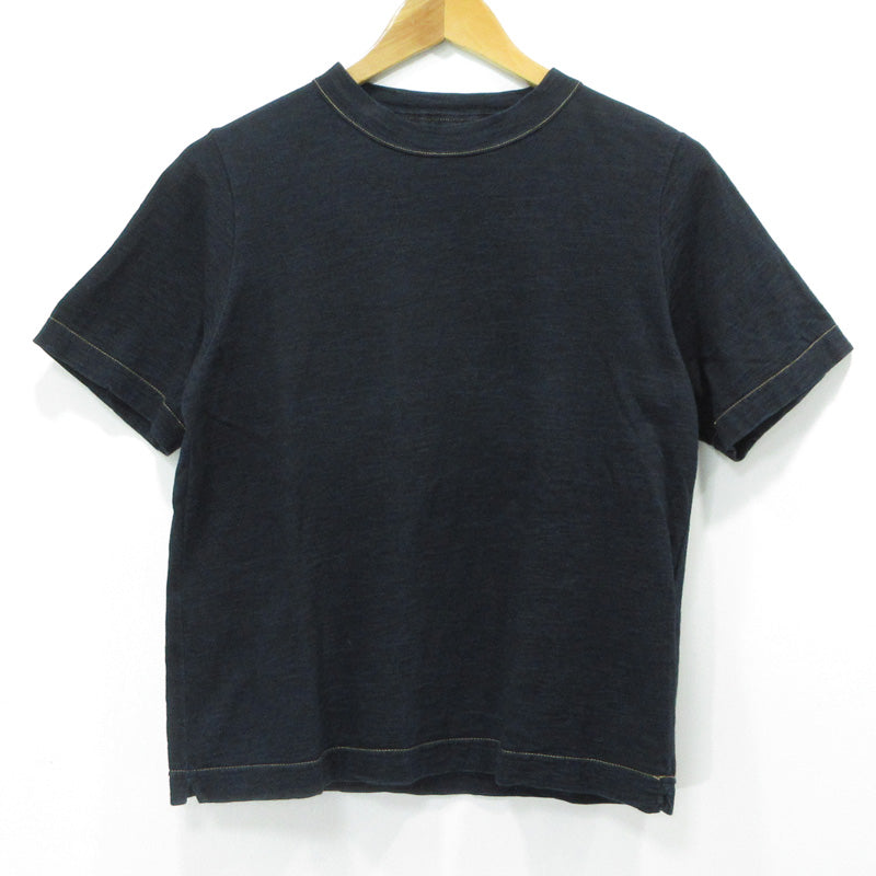 45rpm | ４５アールピーエム 45R ロゴ刺繍 半袖Ｔシャツ ネイビー サイズ：不明【三重本店】
