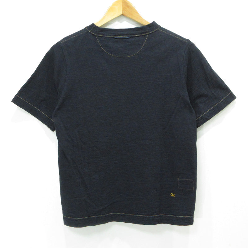 45rpm | ４５アールピーエム 45R ロゴ刺繍 半袖Ｔシャツ ネイビー サイズ：不明【三重本店】