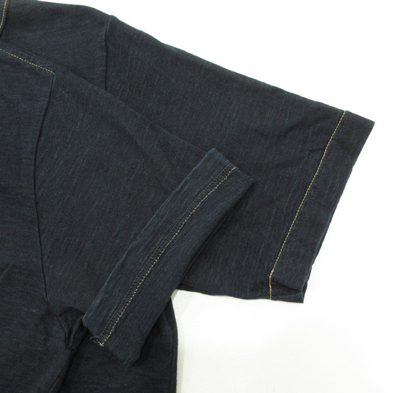 45rpm | ４５アールピーエム 45R ロゴ刺繍 半袖Ｔシャツ ネイビー サイズ：不明【三重本店】