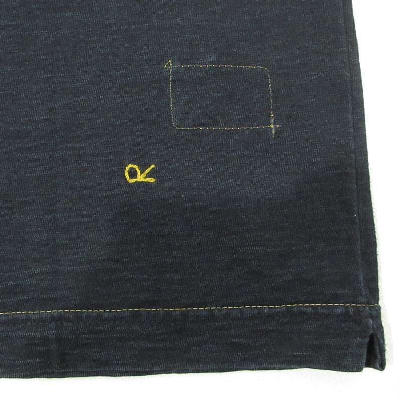 45rpm | ４５アールピーエム 45R ロゴ刺繍 半袖Ｔシャツ ネイビー サイズ：不明【三重本店】