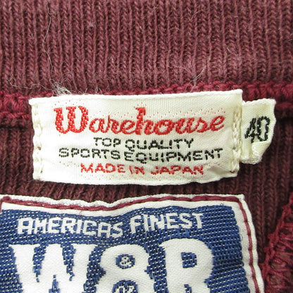 WARE HOUSE | ウェアハウス　ウエアハウス × WESTRIDE ウエストライド 30周年記念 ロゴプリント長袖 スウェット ワインレッド ボルドー パープル系 サイズ：40【三重本店】
