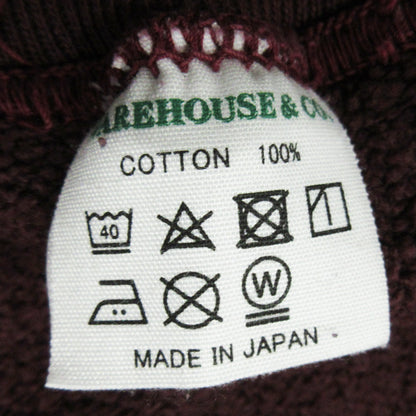 WARE HOUSE | ウェアハウス　ウエアハウス × WESTRIDE ウエストライド 30周年記念 ロゴプリント長袖 スウェット ワインレッド ボルドー パープル系 サイズ：40【三重本店】
