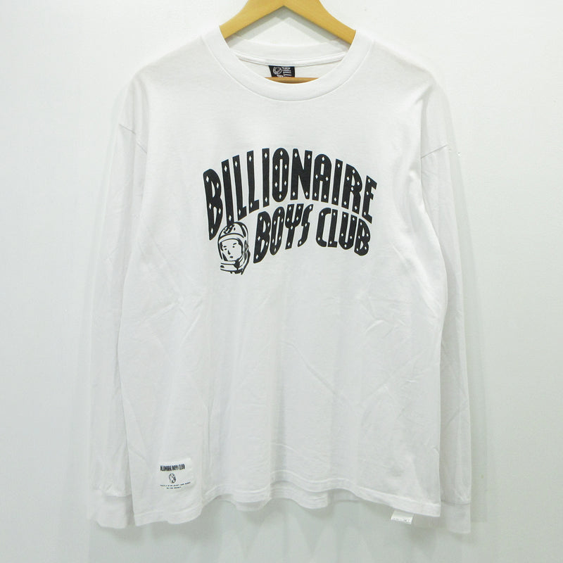 Billionaire Boys Club | ビリオネアボーイズクラブ COTTON L/S T-SHIRT ARCH LOGO 長袖Ｔシャツ BBCJP233T007 ホワイト サイズ：L【三重本店】