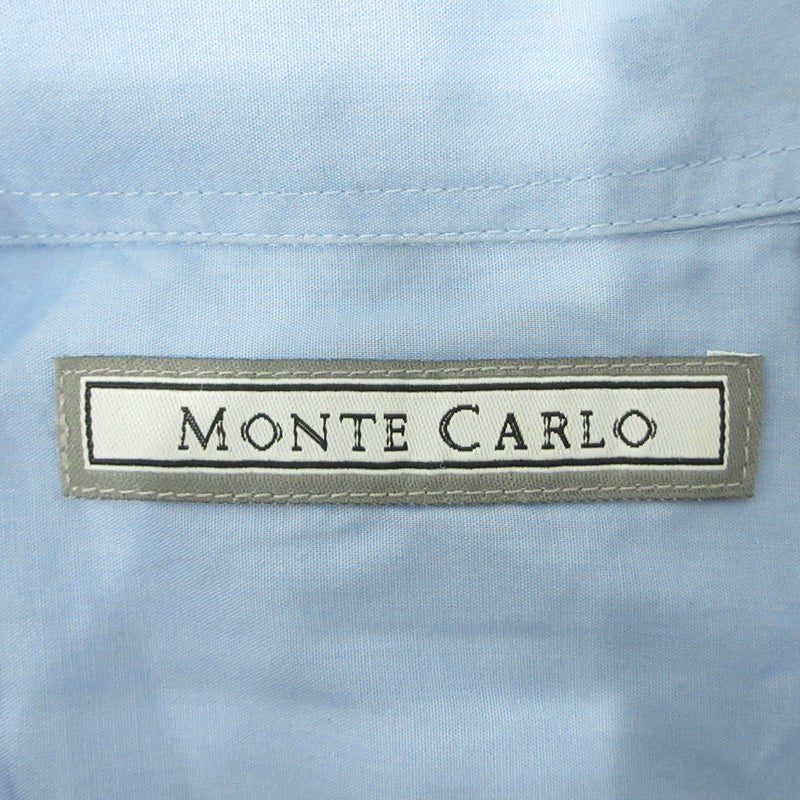 Monte Carlo| モンテカルロ キューバシャツ 半袖シャツ ライトブルー サイズ：L【三重本店】