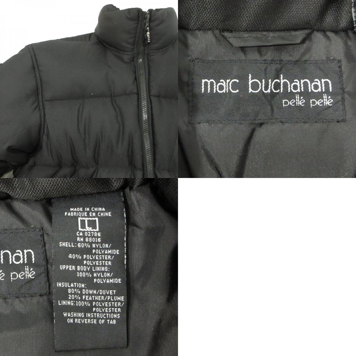 OLD | オールド Pelle Pelle | ペレペレ marc buchanan マークブキャナン ロゴ刺繍 ダウンジャケット ブラック サイズ：不明【三重本店】