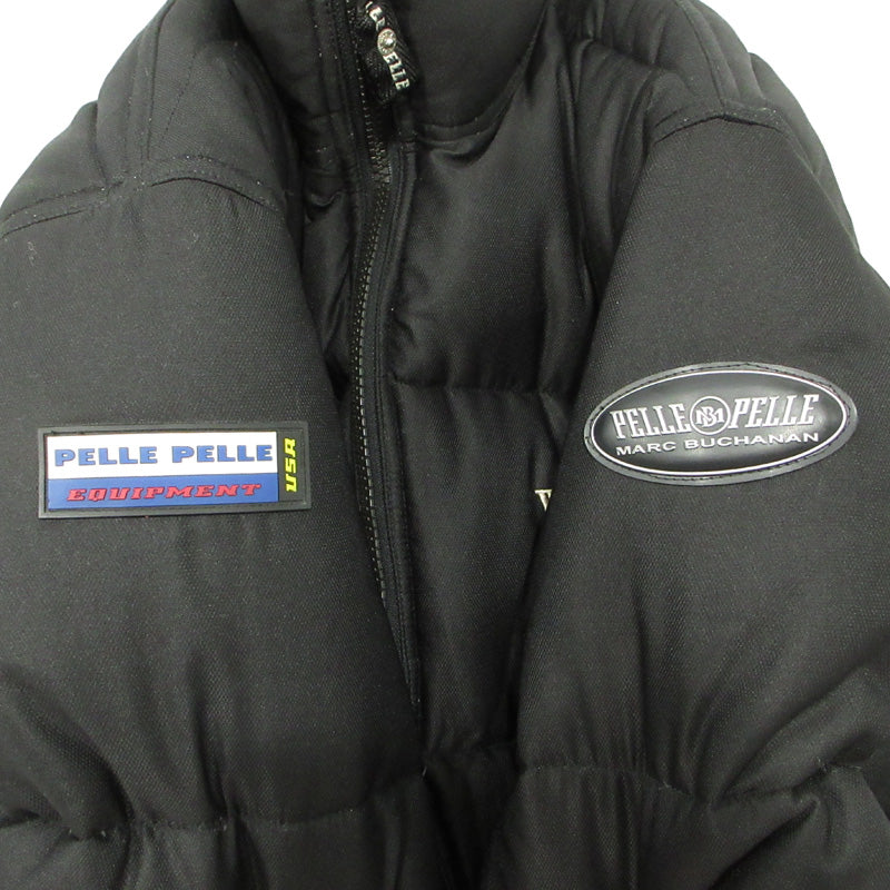 OLD | オールド Pelle Pelle | ペレペレ marc buchanan マークブキャナン ロゴ刺繍 ダウンジャケット ブラック サイズ：不明【三重本店】