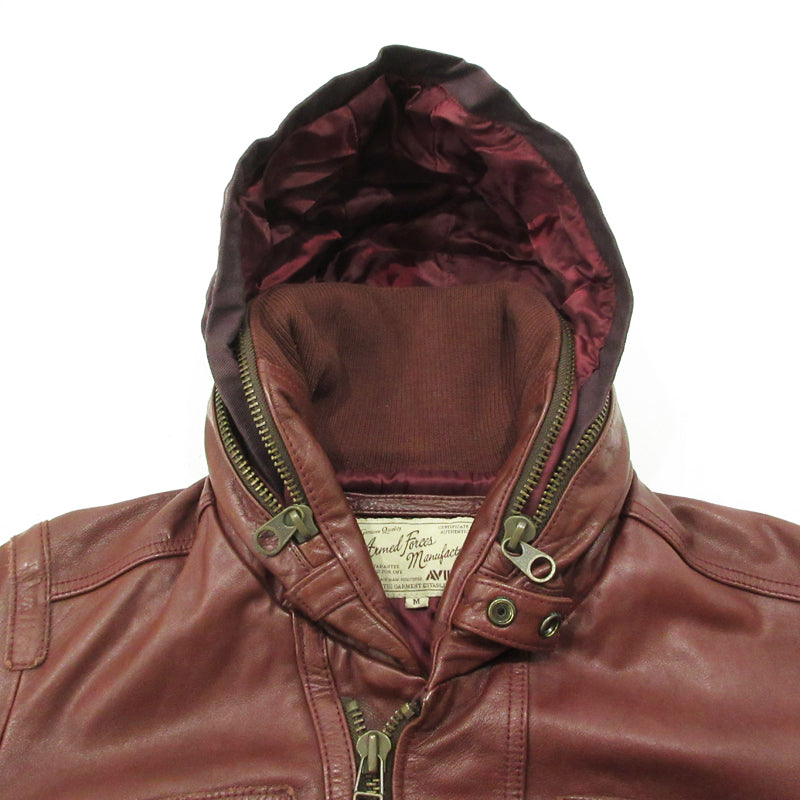 AVIREX | アヴィレックス CUSTOM LEATHER レザー 6131003 レッド サイズ：M【三重本店】