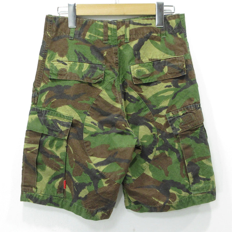 W)TAPS | ダブルタップス 迷彩柄 総柄ショートカーゴパンツ ショートパンツ 35d40.33NL139d42 カーキグリーン カモ マルチカラー サイズ：S【三重本店】