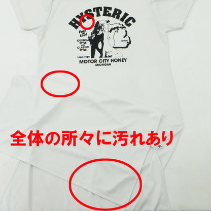 HYSTERIC GLAMOUR | ヒステリックグラマー MOTOR CITY HONEY pt ロングワンピース モーターシティハニー プリント半袖 ワンピース 01173CO01 ホワイト サイズ：FreeSize【三重本店】