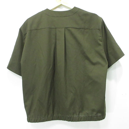 Sacai | サカイ Suiting Mix Pullover スーティングミックスプルオーバー 胸ポケット半袖Tシャツ カットソー 22-02671M カーキグリーン サイズ：1【三重本店】