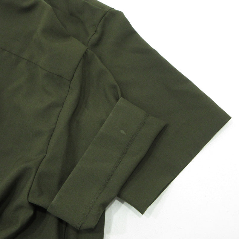 Sacai | サカイ Suiting Mix Pullover スーティングミックスプルオーバー 胸ポケット半袖Tシャツ カットソー 22-02671M カーキグリーン サイズ：1【三重本店】