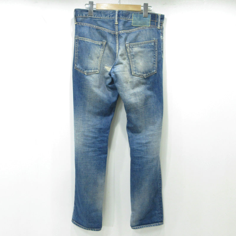 VISVIM | ビズビム social sculpture denim 04D5 ダメージ加工 USED加工ジップフライ デニムパンツ 0112305005004 ブルー インディゴ サイズ：32【三重本店】