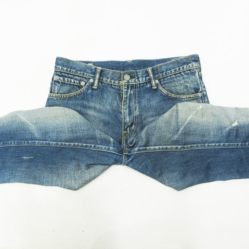 VISVIM | ビズビム social sculpture denim 04D5 ダメージ加工 USED加工ジップフライ デニムパンツ 0112305005004 ブルー インディゴ サイズ：32【三重本店】