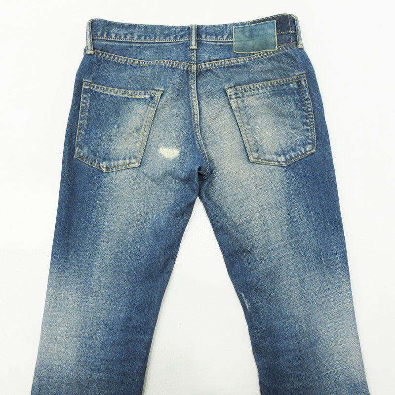 VISVIM | ビズビム social sculpture denim 04D5 ダメージ加工 USED加工ジップフライ デニムパンツ 0112305005004 ブルー インディゴ サイズ：32【三重本店】