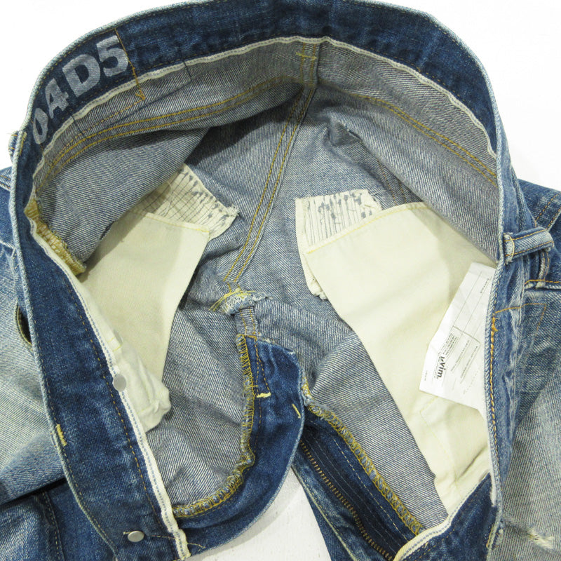 VISVIM | ビズビム social sculpture denim 04D5 ダメージ加工 USED加工ジップフライ デニムパンツ 0112305005004 ブルー インディゴ サイズ：32【三重本店】