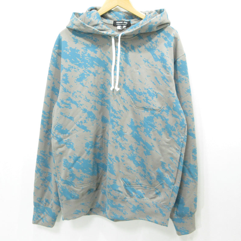 COMME des GARCONS | コムデギャルソン HOMME DEUX オムドゥ マルチポケット 総柄長袖 パーカー DN-T001 グレー サイズ：XL【三重本店】