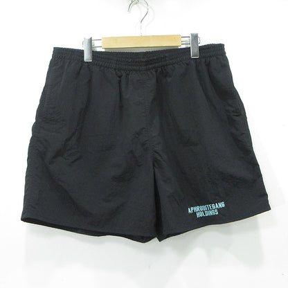 BUDSPOOL | バッズプール ロゴ刺繍ナイロンショートパンツ ショートパンツ ブラック サイズ：XL【三重本店】