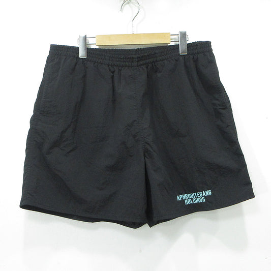 BUDSPOOL | バッズプール ロゴ刺繍ナイロンショートパンツ ショートパンツ ブラック サイズ：XL【三重本店】